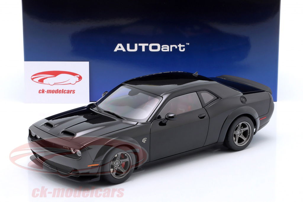 AUTOart 1:18 Dodge Challenger SRT Super Stock 2023 pitch black