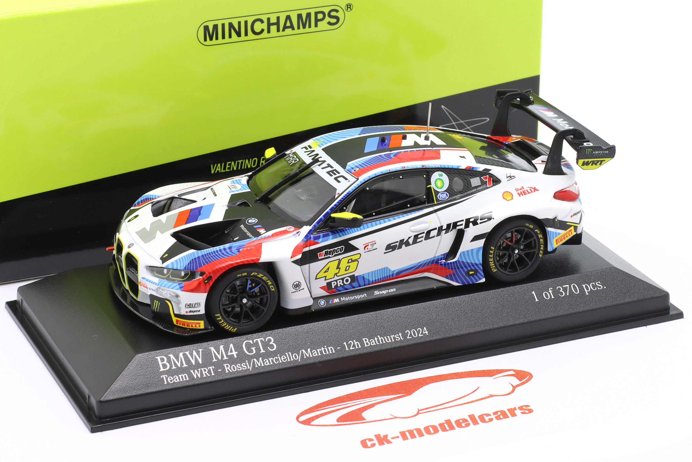Minichamps 1:43 BMW M4 GT3 #46 5th 12h Bathurst 2024 Rossi, Martin