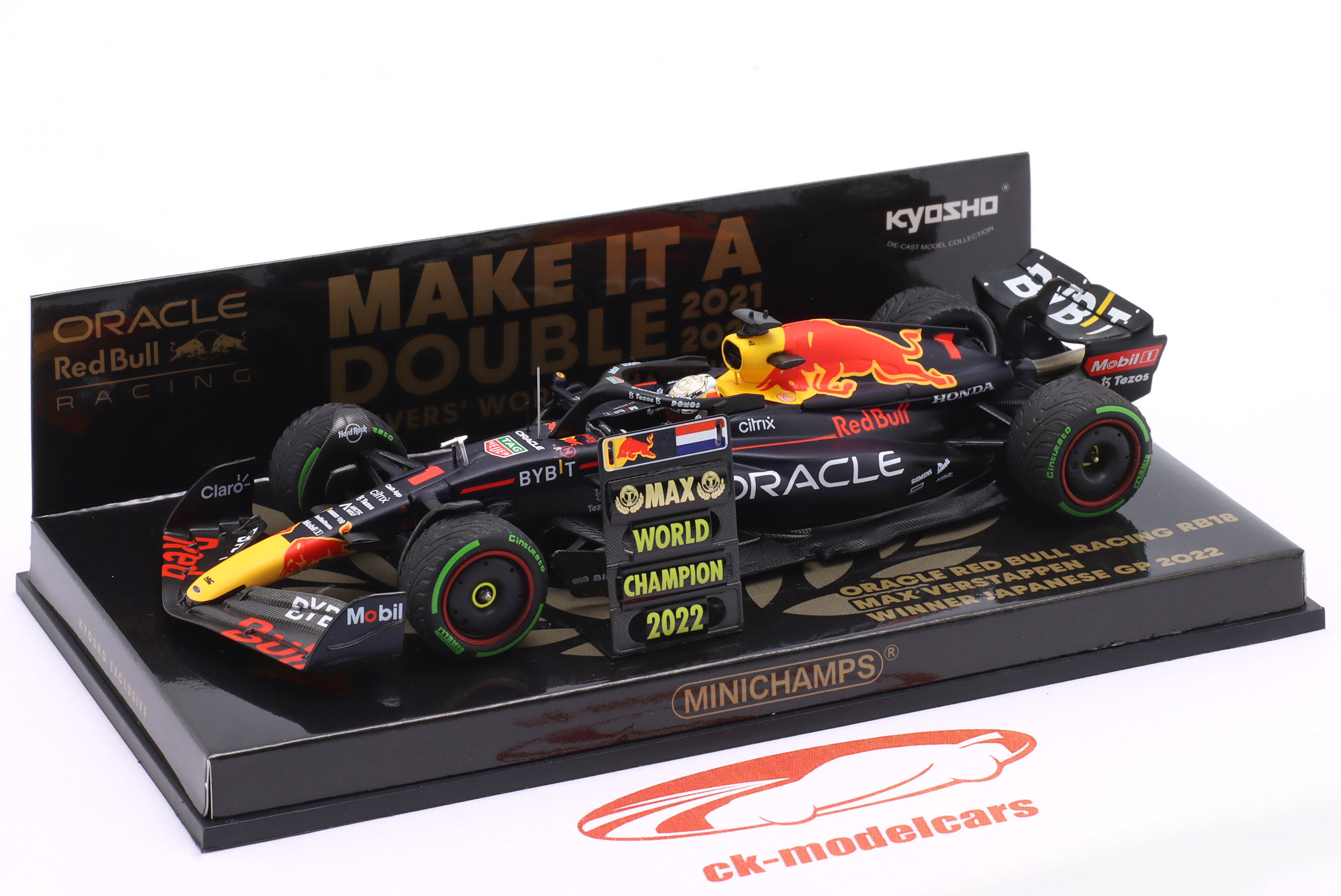 マックス・フェルスタッペン 2022 日本GP RB18 minichamps Minichamps 1:43 Max Verstappen Red Bull RB18 #1 Winner Japan GP
