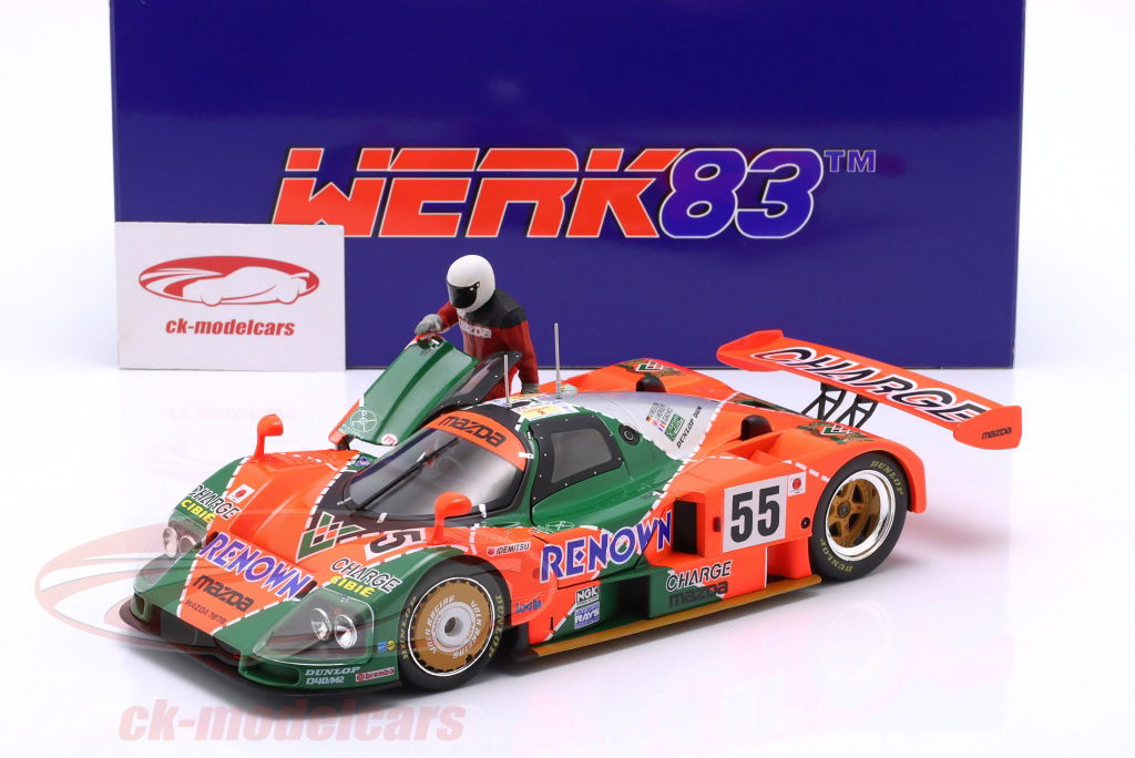WERK83 1:18 セット： Mazda 787B #55 勝者 24h LeMans 1991 と