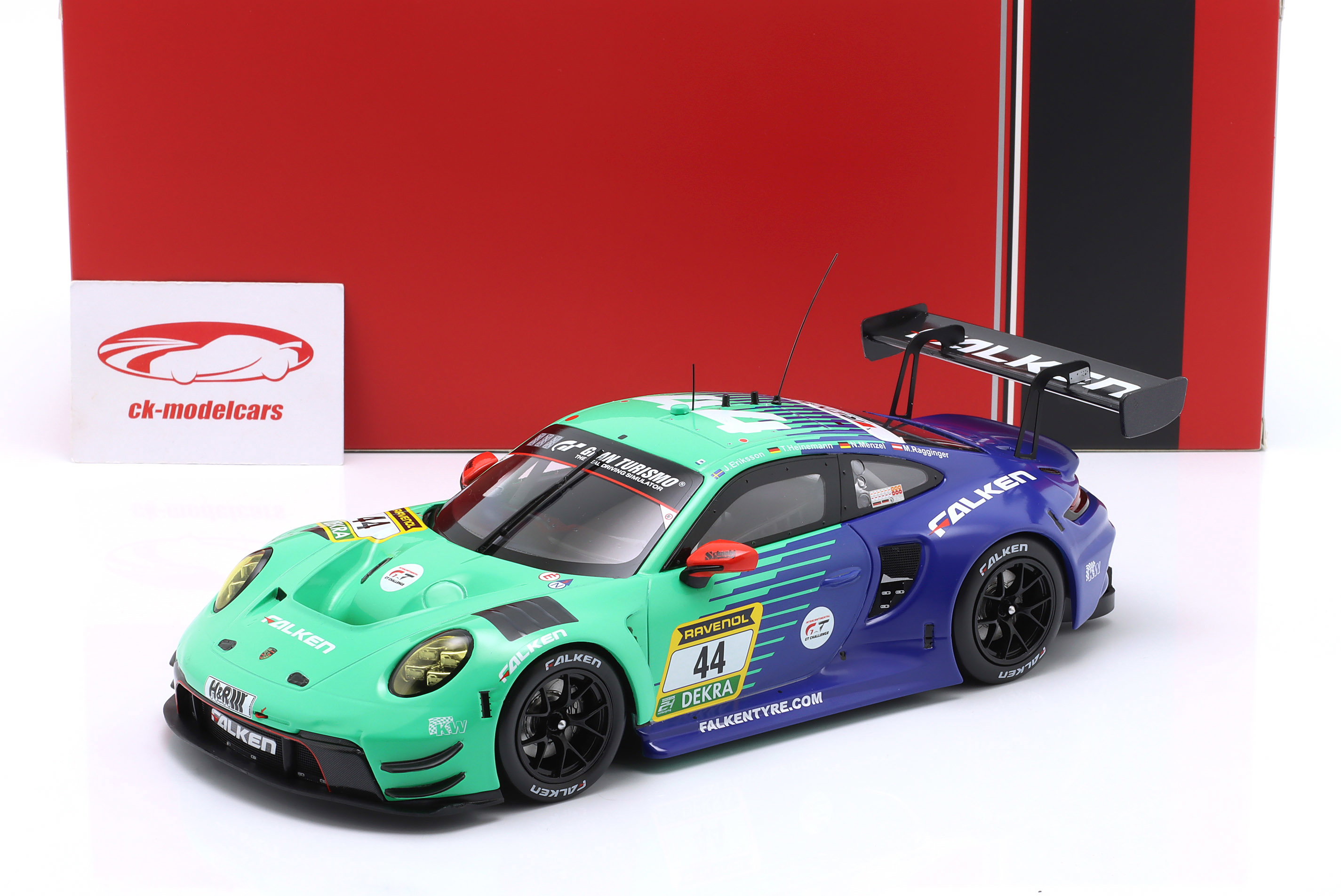 Ixo 1:18 Porsche 911 GT3 R #44 10日 24h Nürburgring 2024 Falken