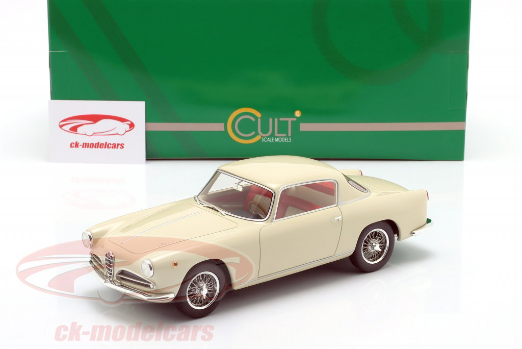 Modellauto Alfa Romeo 1900 Super Berlina red/white 1958 Cult Scale Models 1:18 Resinemodell (Türen, Motorhaube... nicht zu öffnen!) bei