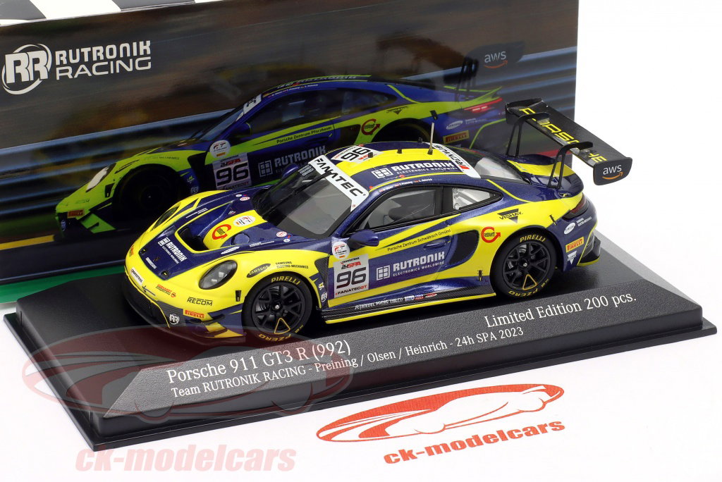 Minichamps 1:43 Porsche 911 GT3 R #96 5番目 24h Spa 2023 Heinrich