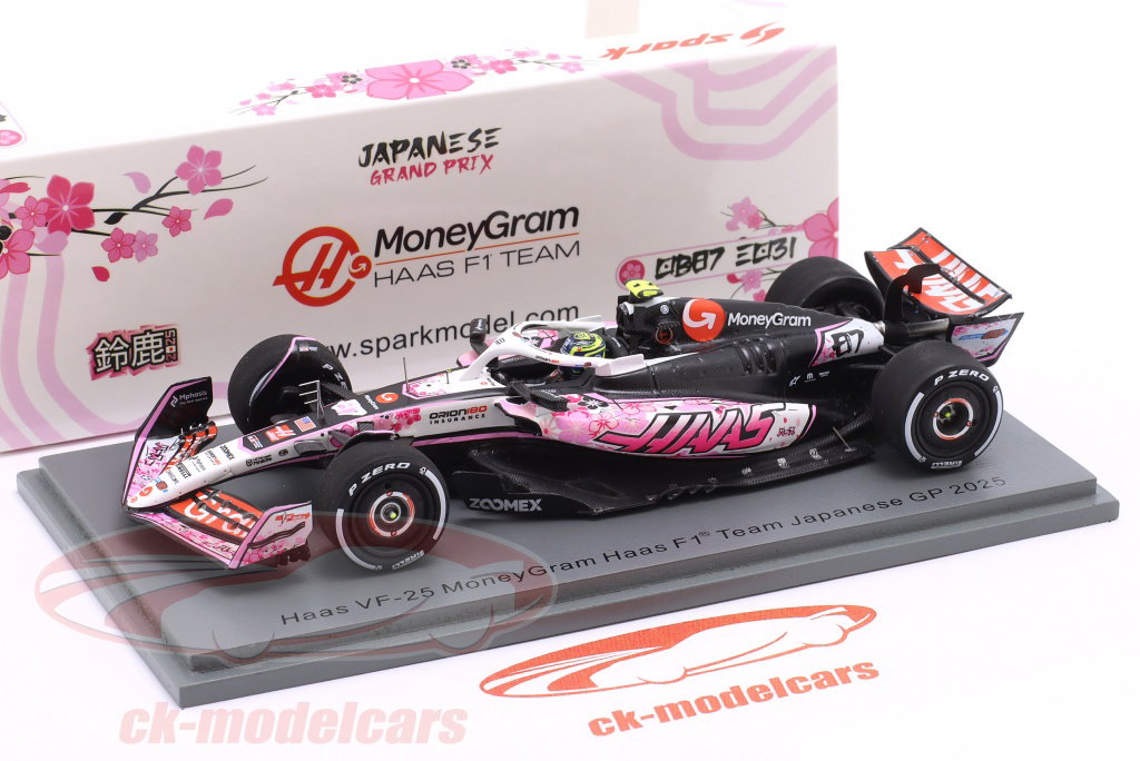Spark 1:43 Oliver Bearman Haas VF-25 #87 10th 日本 GP 式 1 2025