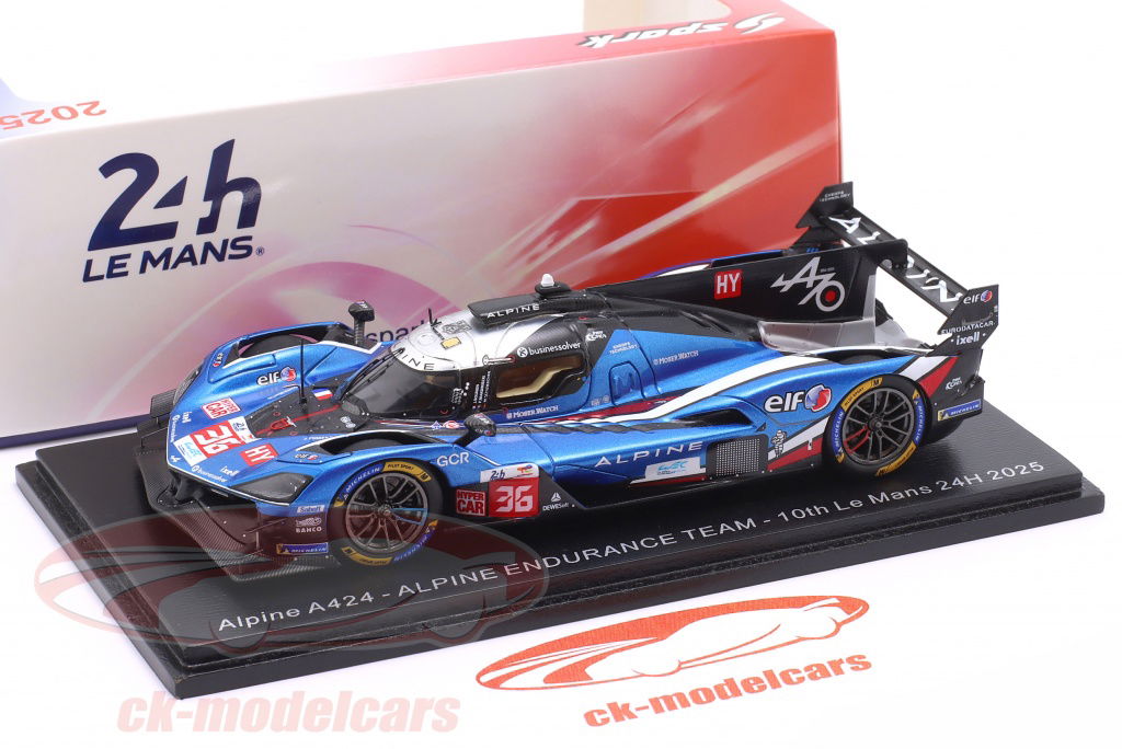 1/43 Alpine A424 #36 2024年ルマン24時間レース Spark 1:43 Alpine A424 #36 10th 24h LeMans 2025 Alpine Endurance