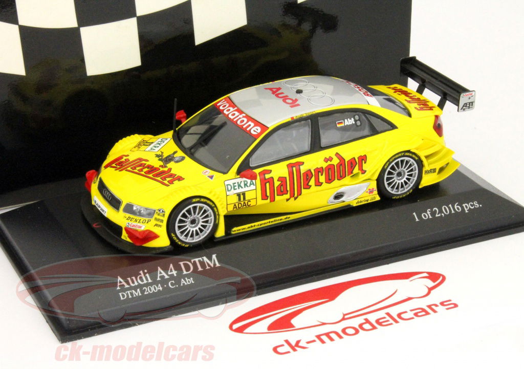 【ミニチャンプス】Audi A4 DTM 2004 M Ekström Audi A4 DTM n° 5 Winner DTM 2004 Audi Sport Team Abt