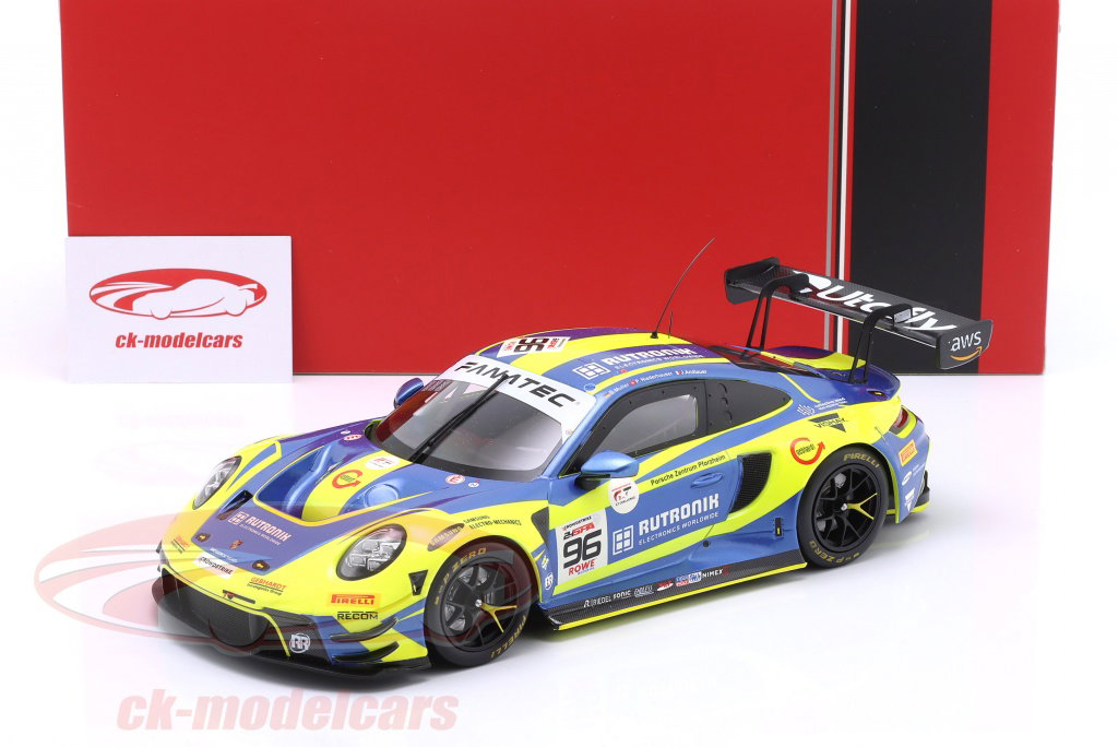 Ixo 1:18 Porsche 911 (992) GT3 R #96 9日 24h Spa 2024 Rutronik