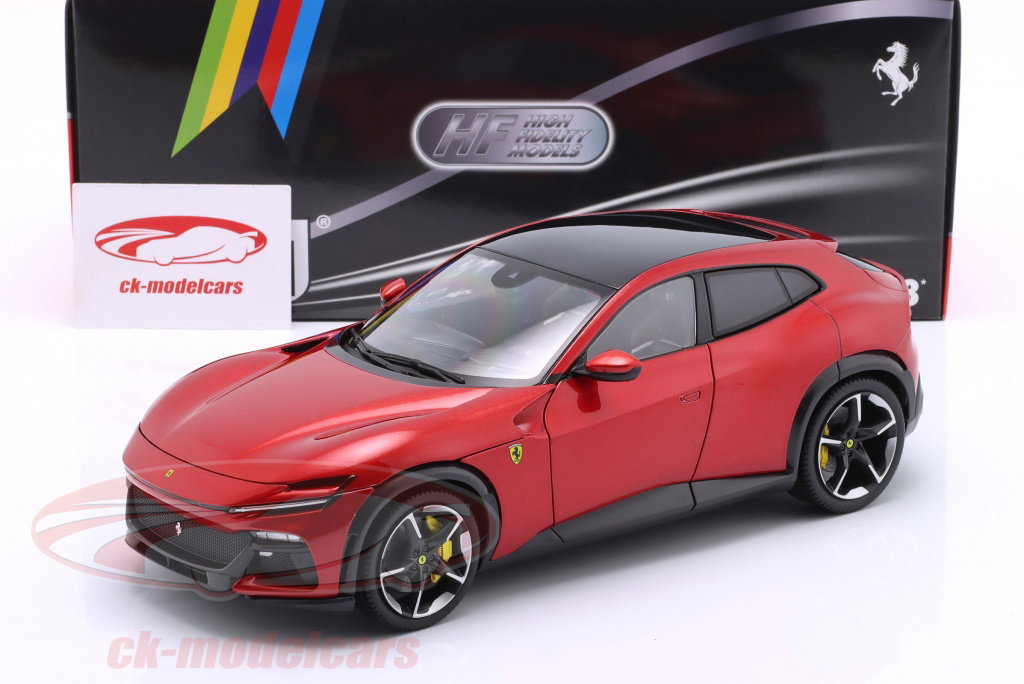 たか1/18 フェラーリ Purosangue 2022 ロッソコルサ Polistil 1:18 Ferrari Purosangue year 2022 magma red 18FE02021-WB