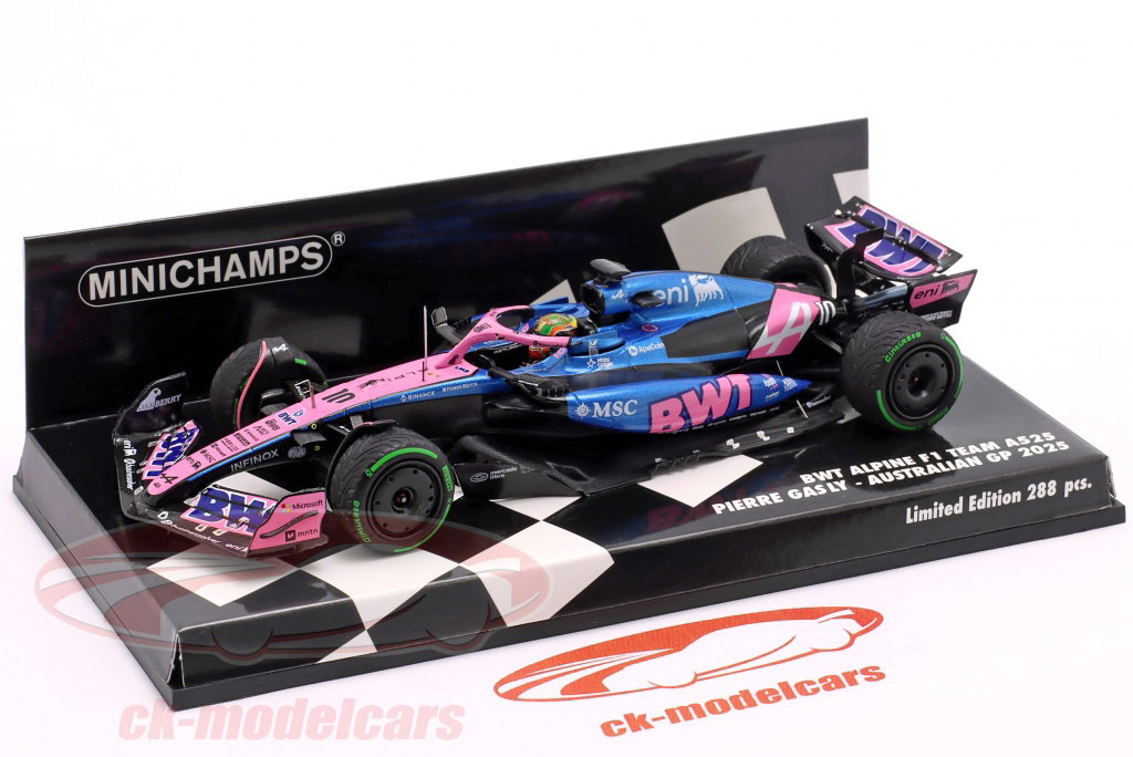 Minichamps 1:43 Pierre Gasly Alpine A525 #10 澳大利亚GP 公式1 2025