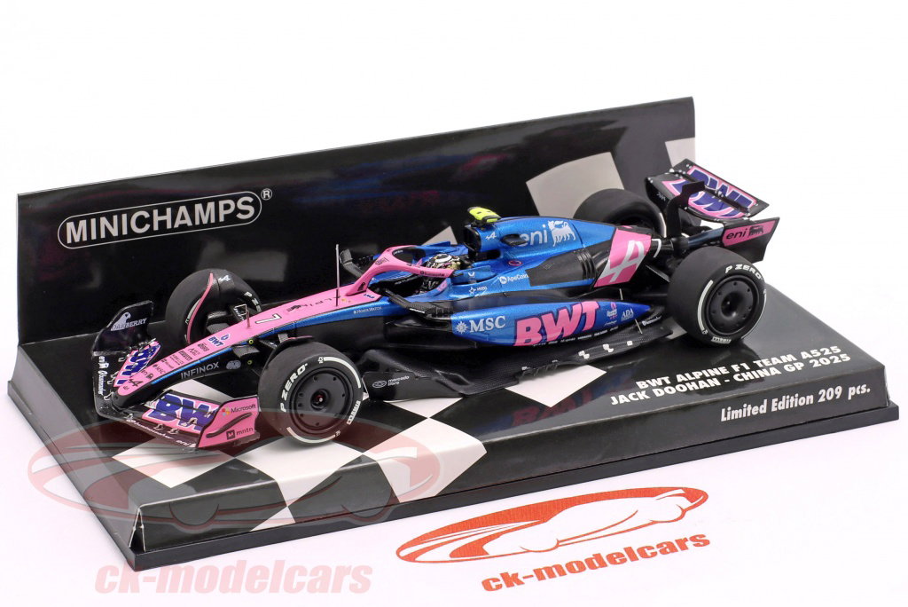 Minichamps 1:43 Jack Doohan Alpine A525 #7 Chinese GP Formula 1