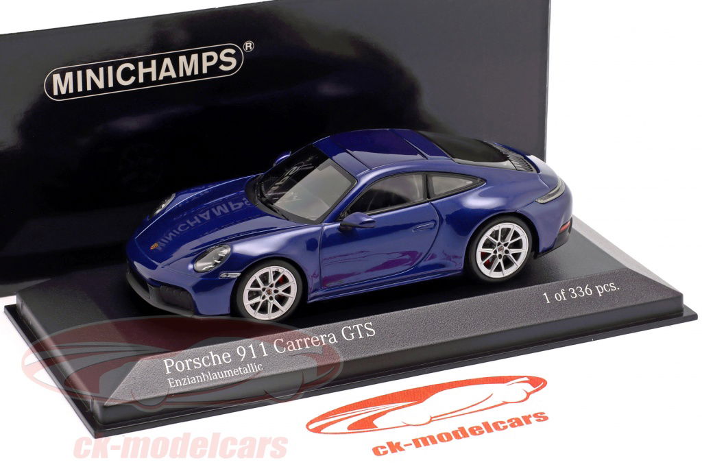 Minichamps 1:43 Porsche 911 (992.2) Carrera GTS year 2024 gentian