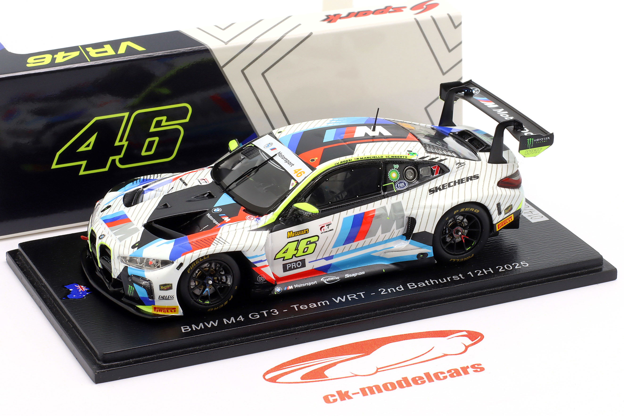 Spark 1:43 BMW M4 GT3 #46 2nd 12h Bathurst 2025 Team WRT AS081