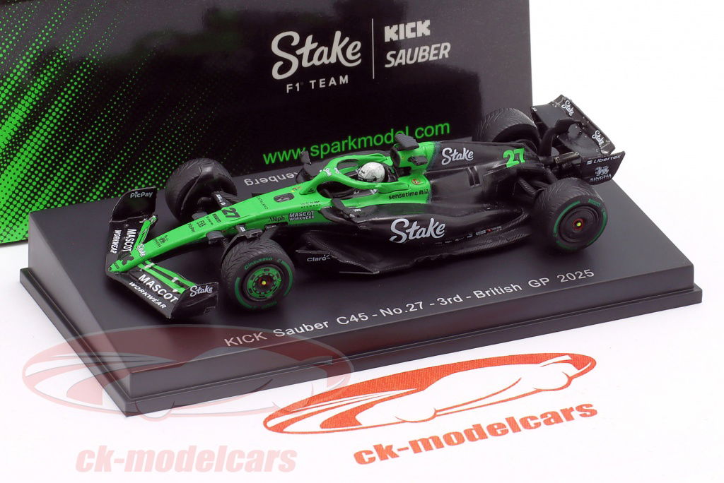 Spark 1:64 Nico Hülkenberg Kick Sauber C45 #27 3rd British GP