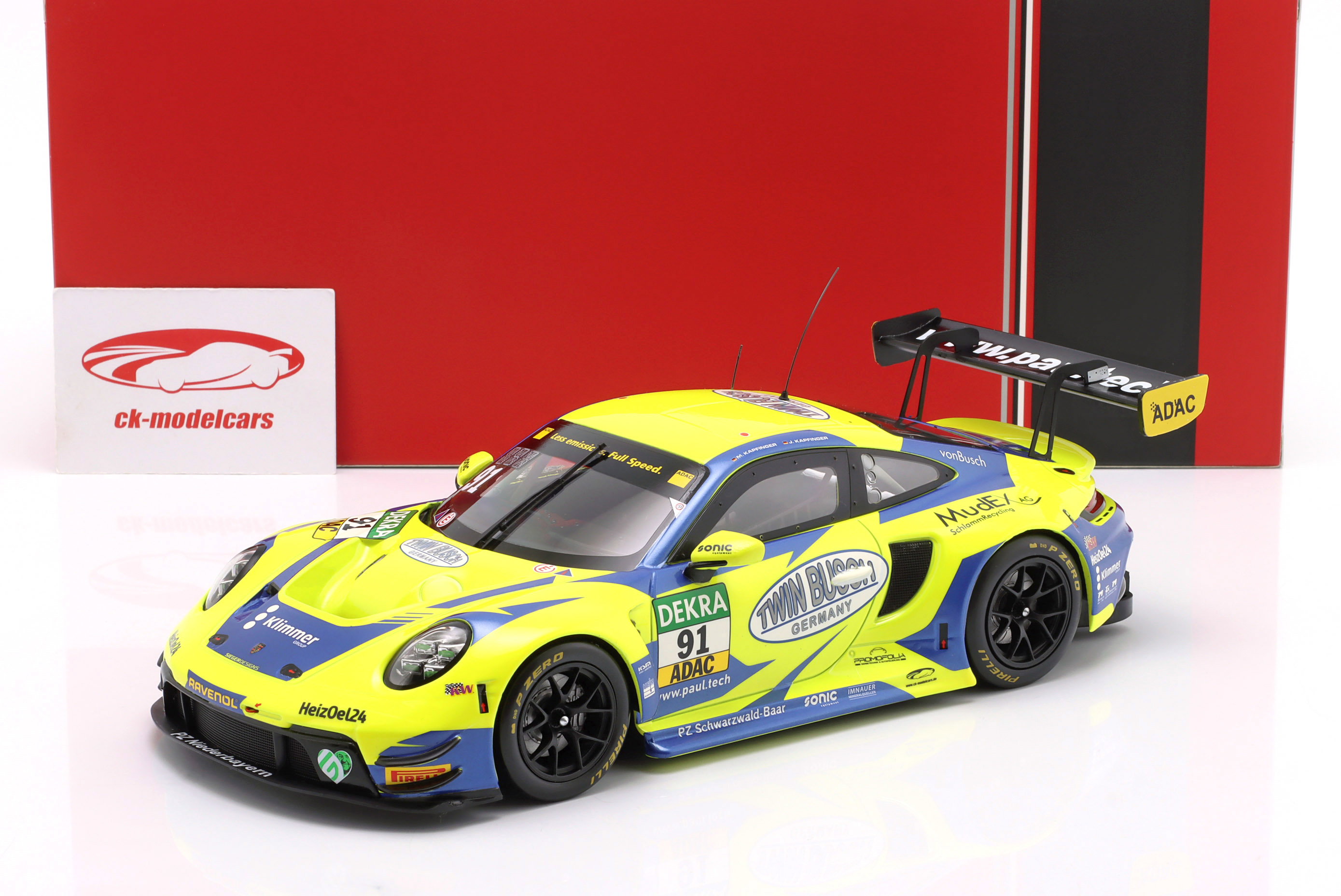 Ixo 1:18 Porsche 911 GT3 R #91 ADAC GT Masters 2024 J. Kapfinger
