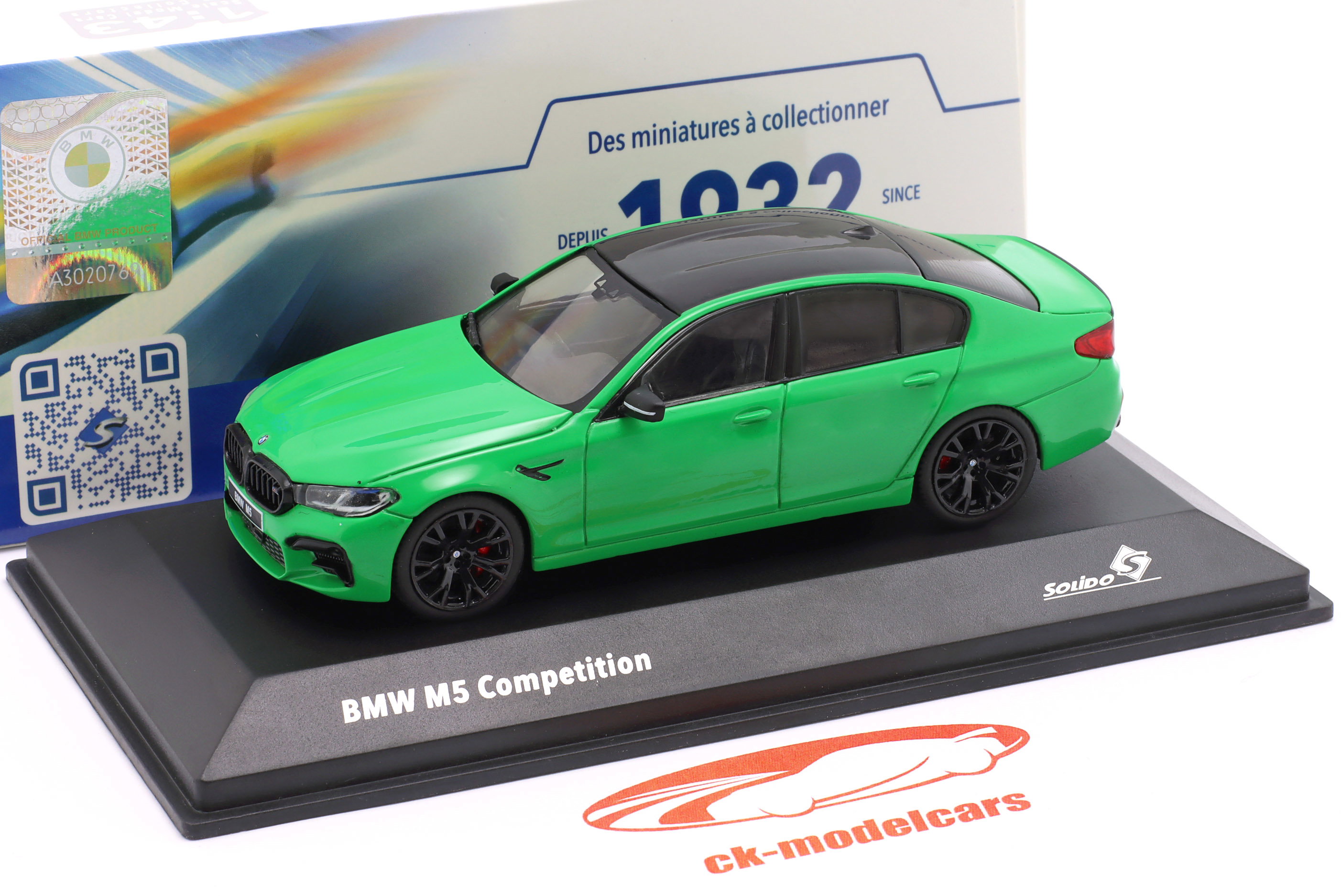 Solido 1:43 BMW M5 (F90) Competition 建設年 2022 信号が青 S4312705