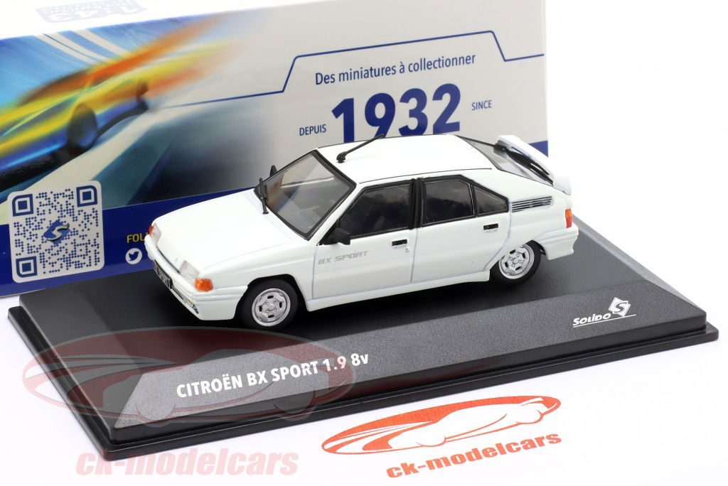 Solido 1:43 Citroen BX Sport year 1985 white S4311003 model car