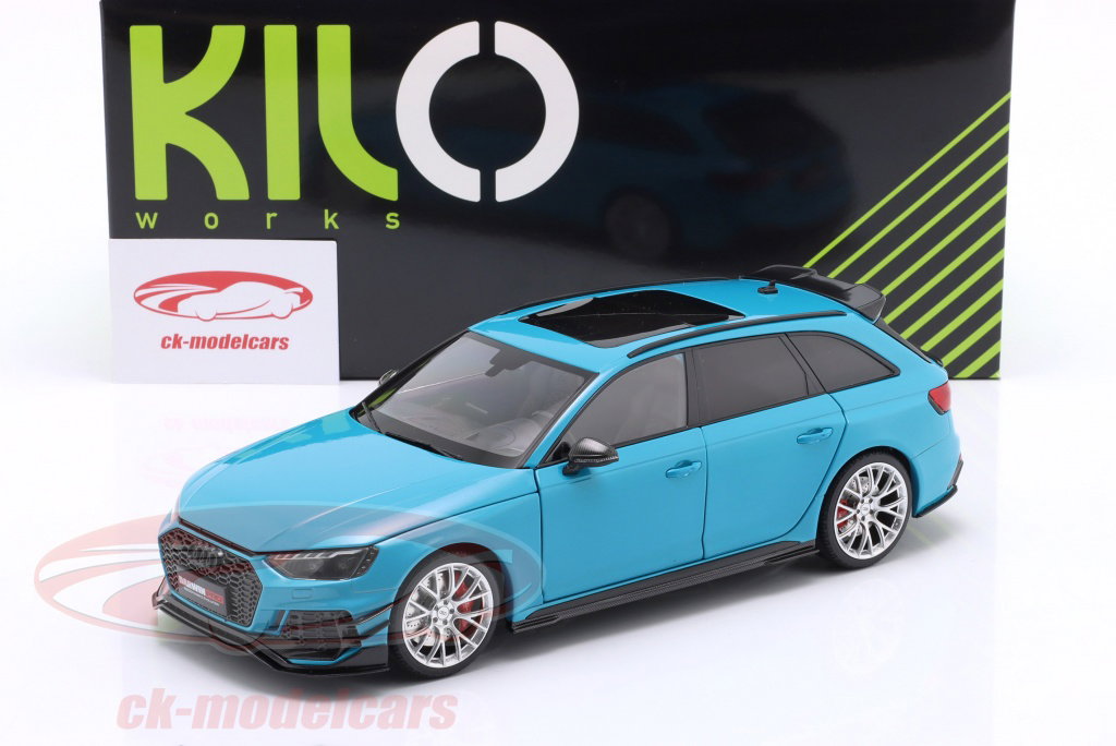 KengFai 1:18 Audi A4 RS4 (B9) Darwin year 2020 blue metallic