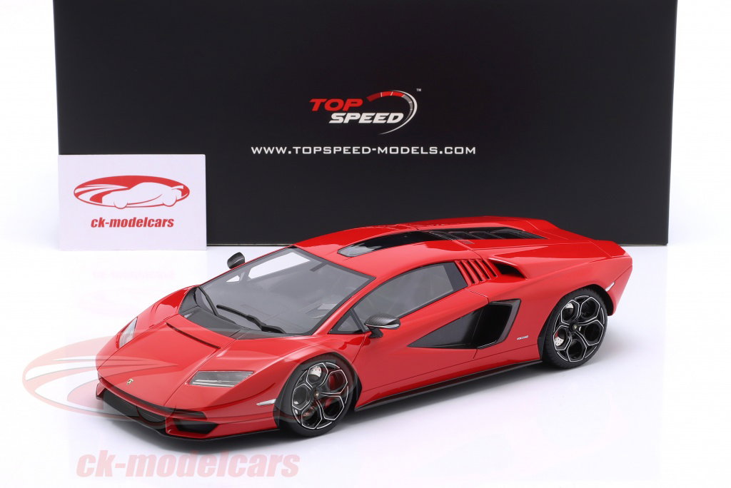 True Scale 1:18 Lamborghini Countach LPI 800-4 Rosso Mars Year