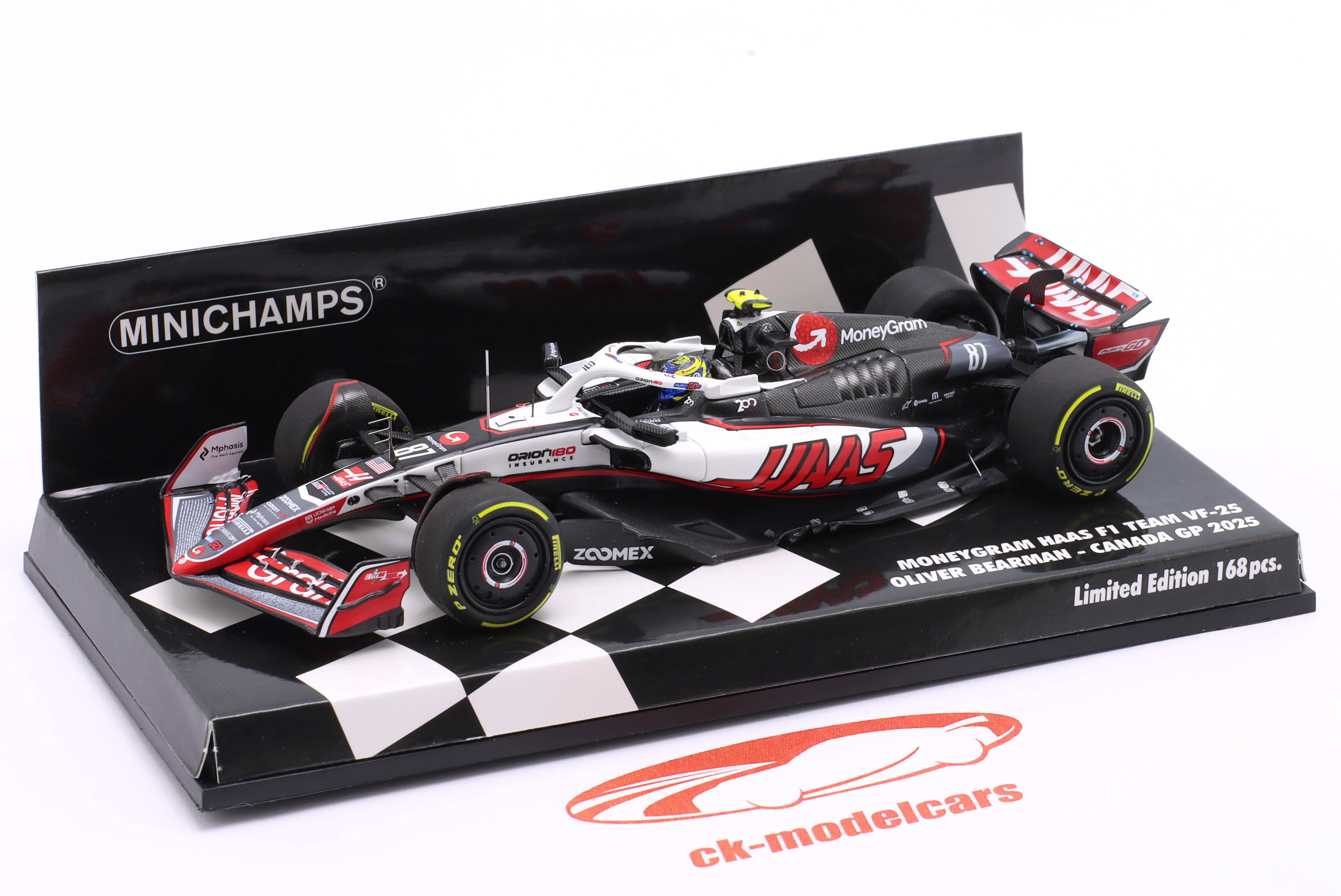 Minichamps 1:43 Oliver Bearman Haas VF-25 #87 11th Canada GP