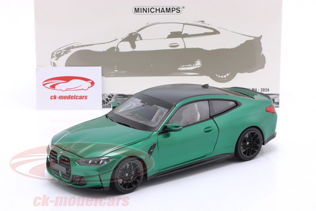 Minichamps 1:18 BMW M4 (G82) 建設年 2024 緑 メタリック 110020142