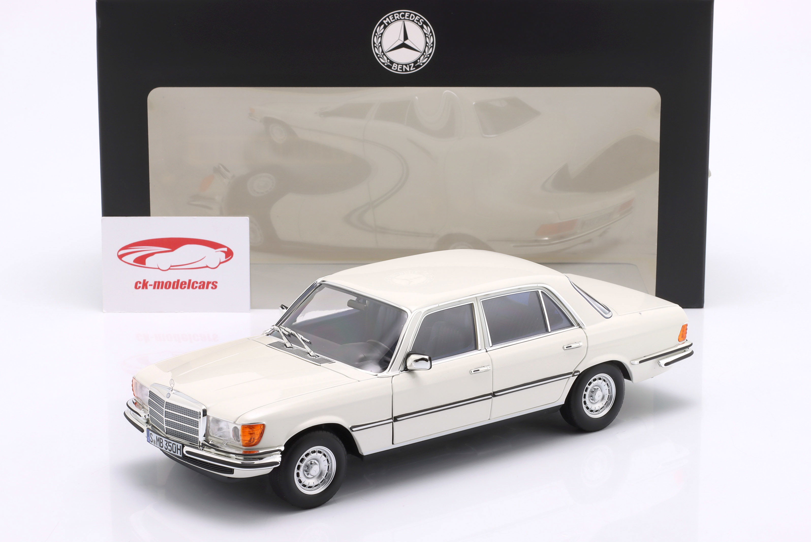Norev 1:18 Mercedes-Benz 350 SEL (W116) 建設年 1973-1980 白