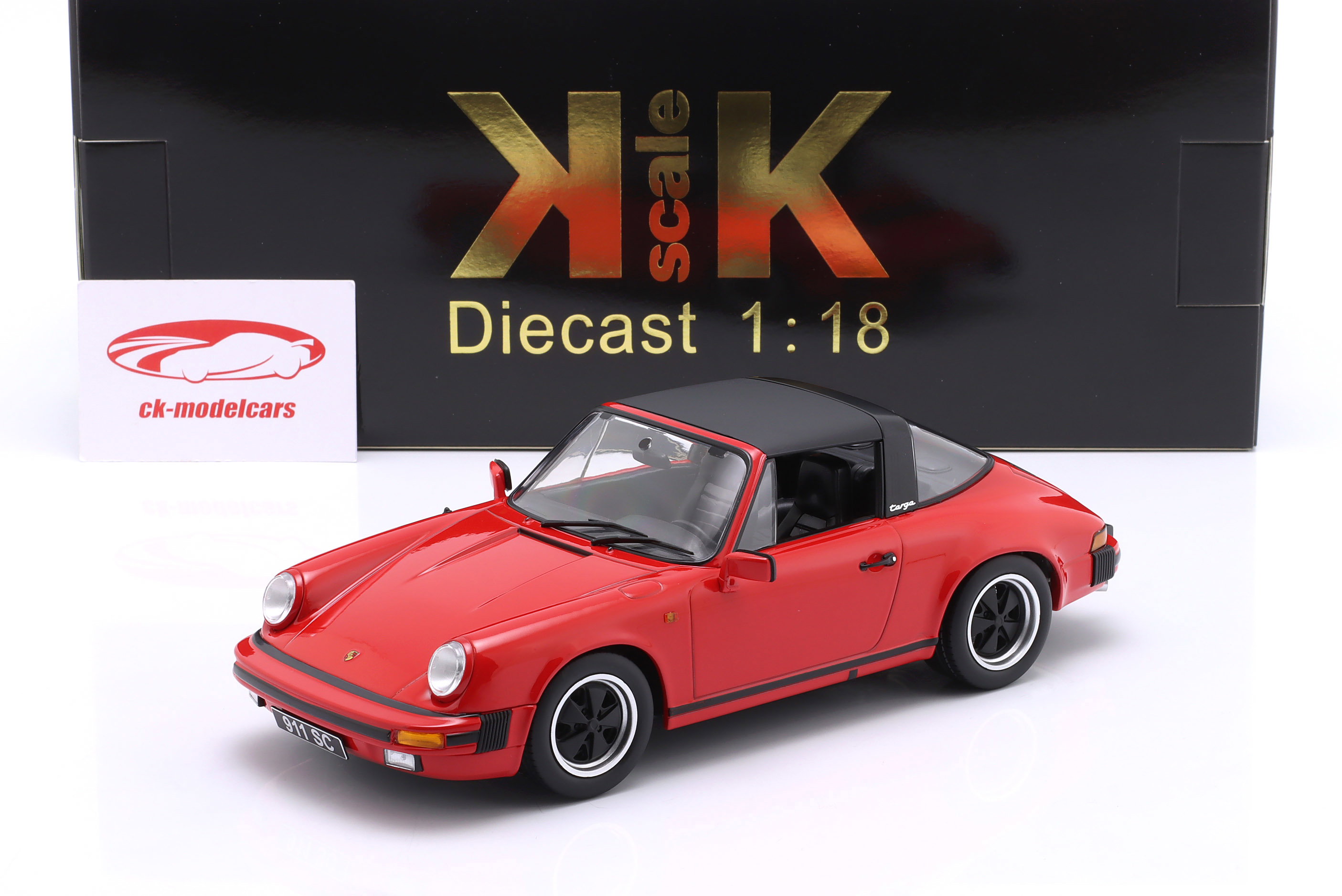 KK-Scale 1:18 Porsche 911 SC Targa Year 1983 red KKDC180845 model
