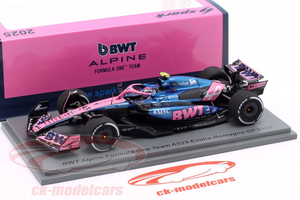 Spark 1:43 Franco Colapinto Alpine A525 #43 Emilia-Romagna GP