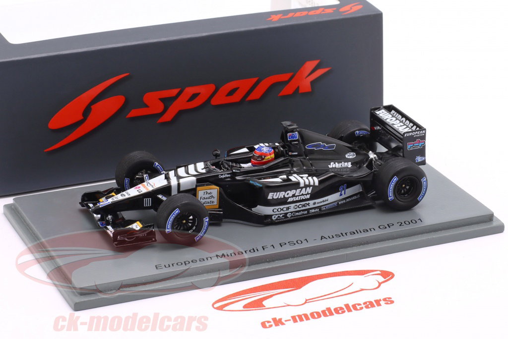 Modèle Réduit Minichamps 1:43 Minardi PS01 (Yoong, 2001) - Neuf, En Métal