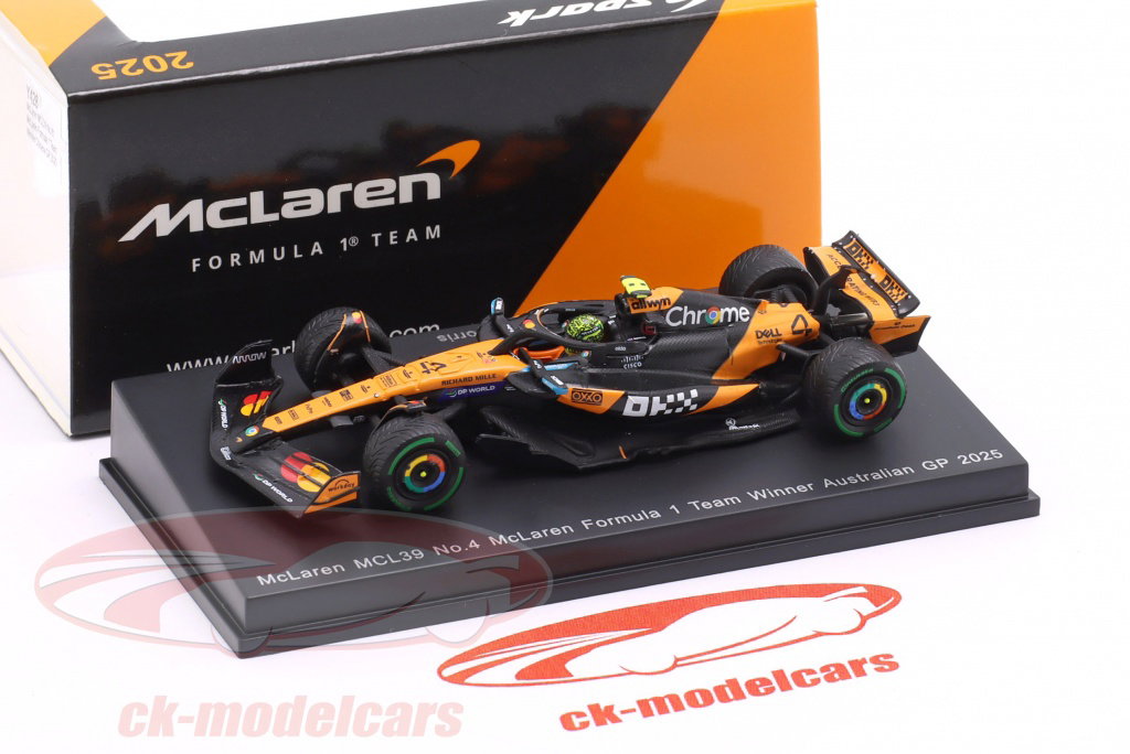 Spark 1:64 Lando Norris McLaren MCL39 #4 勝者 オーストラリア GP 式