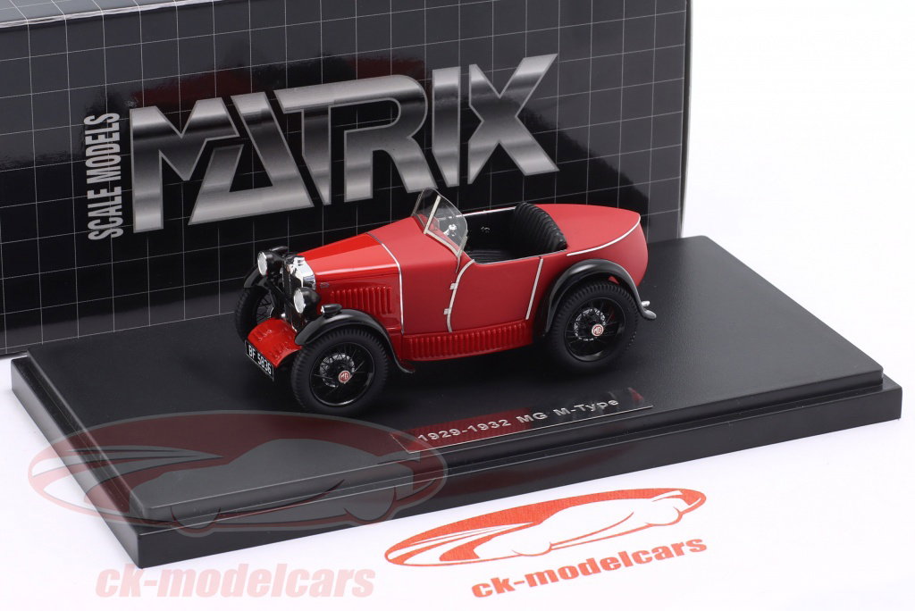Matrix 1:43 MG M-Type year 1929-1932 red MX31305-021 model car