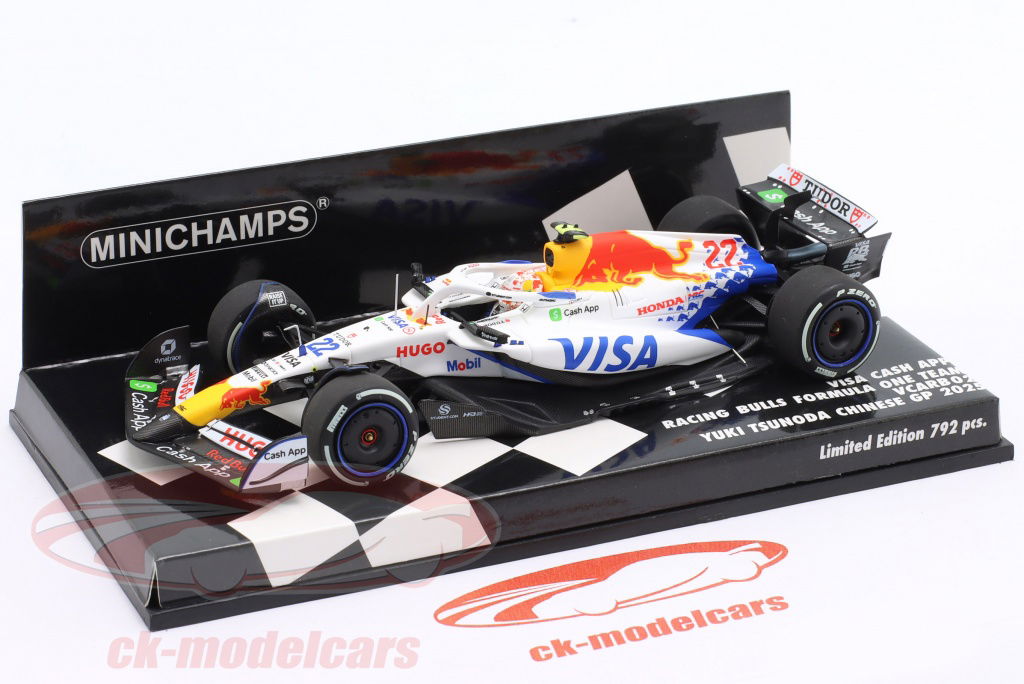 Minichamps 1:43 Yuki Tsunoda VCARB 02 #22 Cina GP formula 1 2025