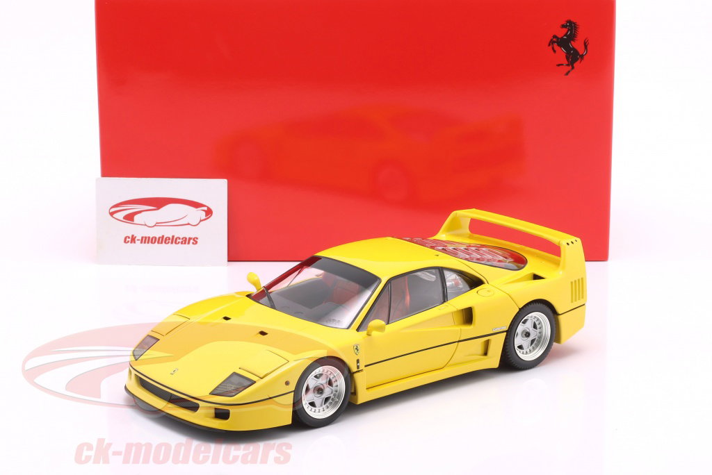 Kyosho 1:18 Ferrari F40 year 1987 yellow 08416Y model car 08416Y