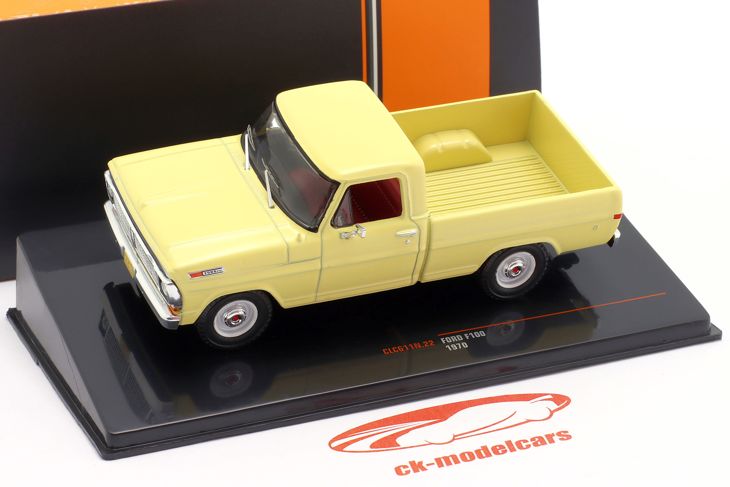 Ixo 1:43 Ford F100 建設年 1970 淡黄色 CLC611N.22 モデル 車 CLC611N