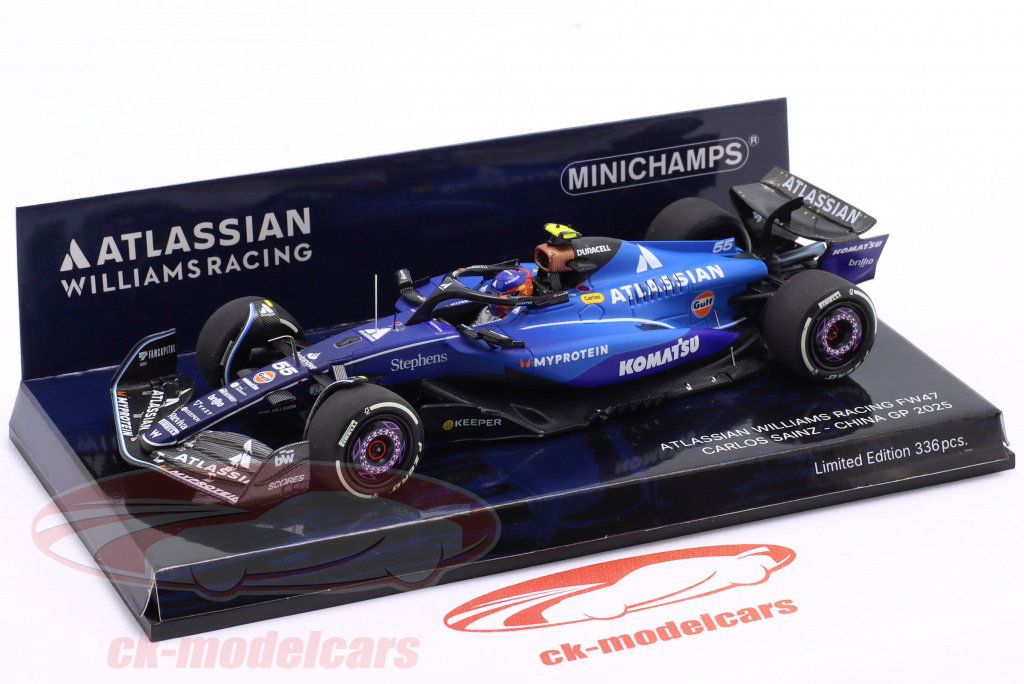 Minichamps 1:43 Carlos Sainz jr. FW47 #55 10th 中国GP 公式1 2025