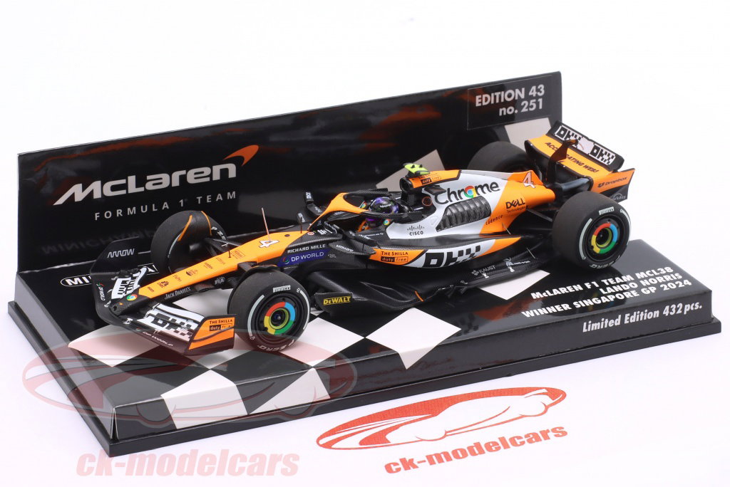 Spark 1:12 Lando Norris McLaren MCL38 #4 gagnant Miami GP formule 1 2024 12S047 modèle voiture 12S047 9580006330475