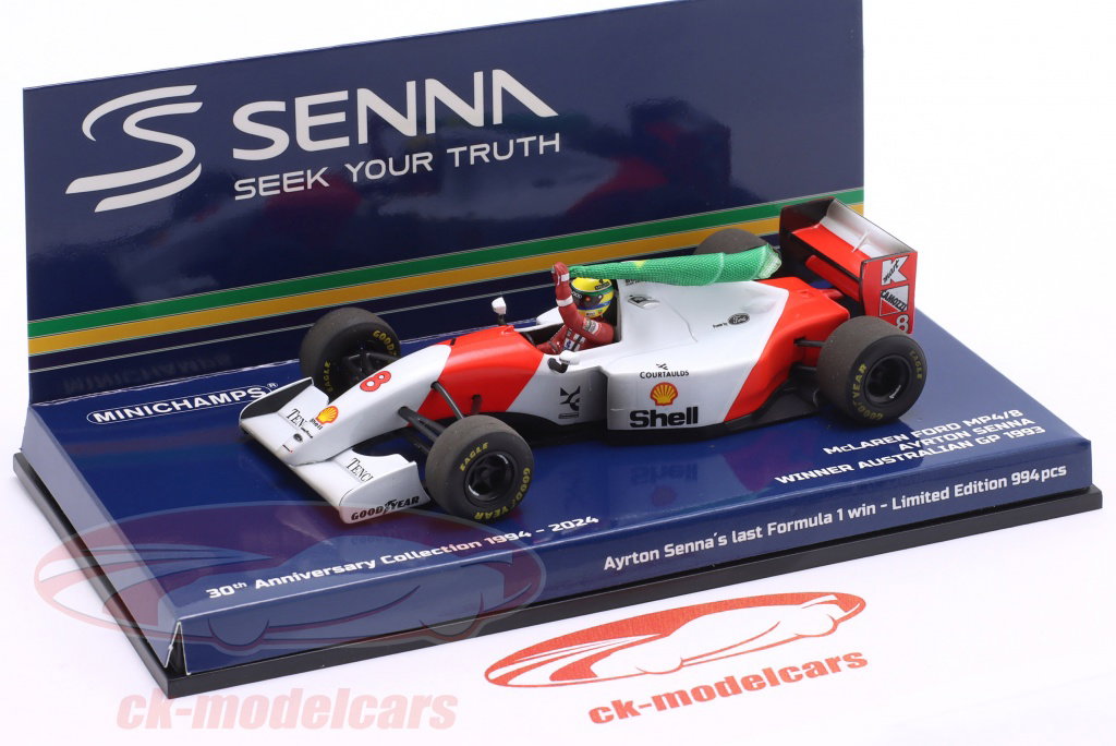 Minichamps 1:43 Ayrton Senna McLaren MP4/8 #8 Winner Australia GP