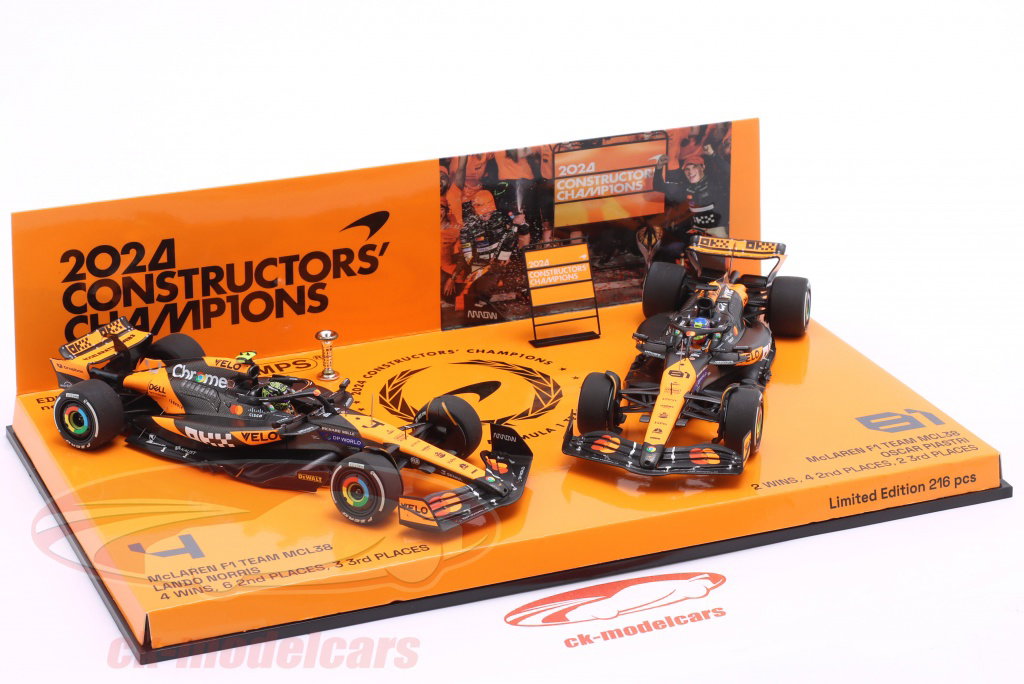 Minichamps 1:43 2-Car Set Norris #4 & Piastri #81 Constructors