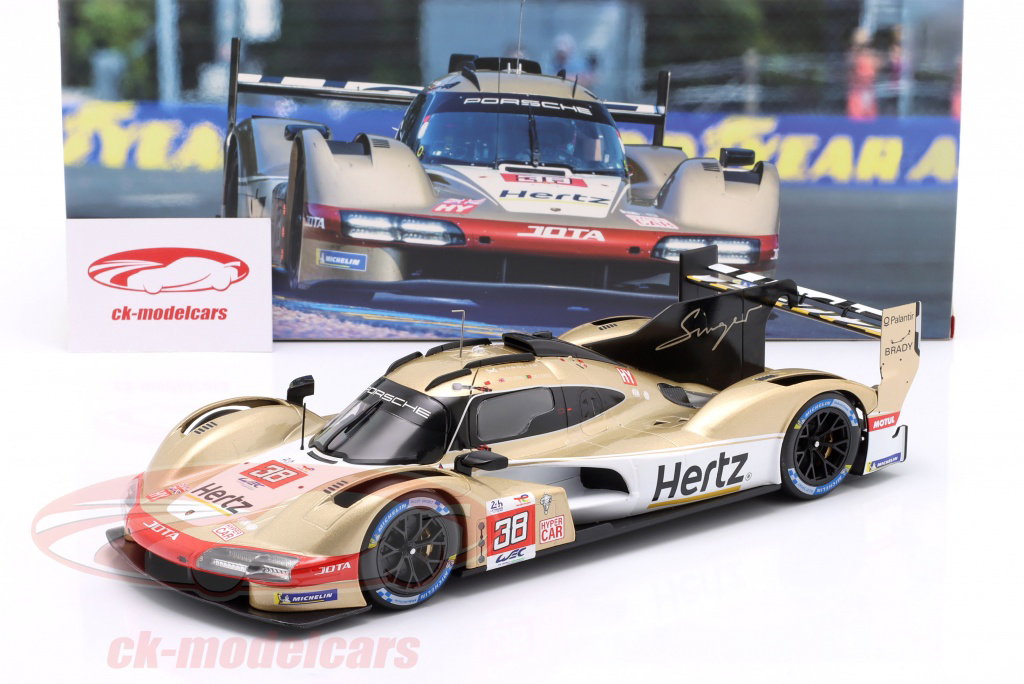 。 Ixo 1:18 Porsche 963 #38 24h LeMans 2023 Hertz Team Jota LEGT963