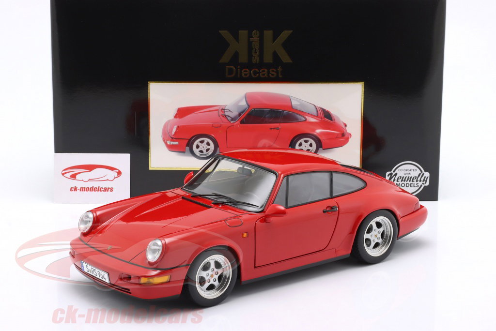 KK-Scale 1:12 Porsche 911 (964) RS 建設年 1992 赤 / Speedline リム