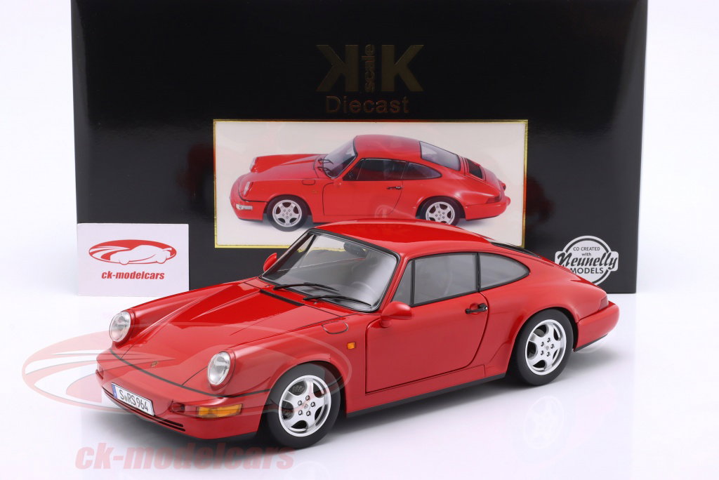 KK-Scale 1/12 ポルシェ 911 RS 1992 Cupリム レッド KK-Scale 1:12 Porsche 911 (964) RS Baujahr 1992 rot / Cup Felgen