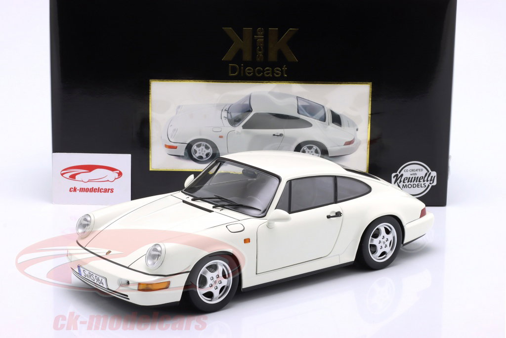 KK-Scale 1:12 Porsche 911 (964) RS 建設年 1992 白 / Cup リム