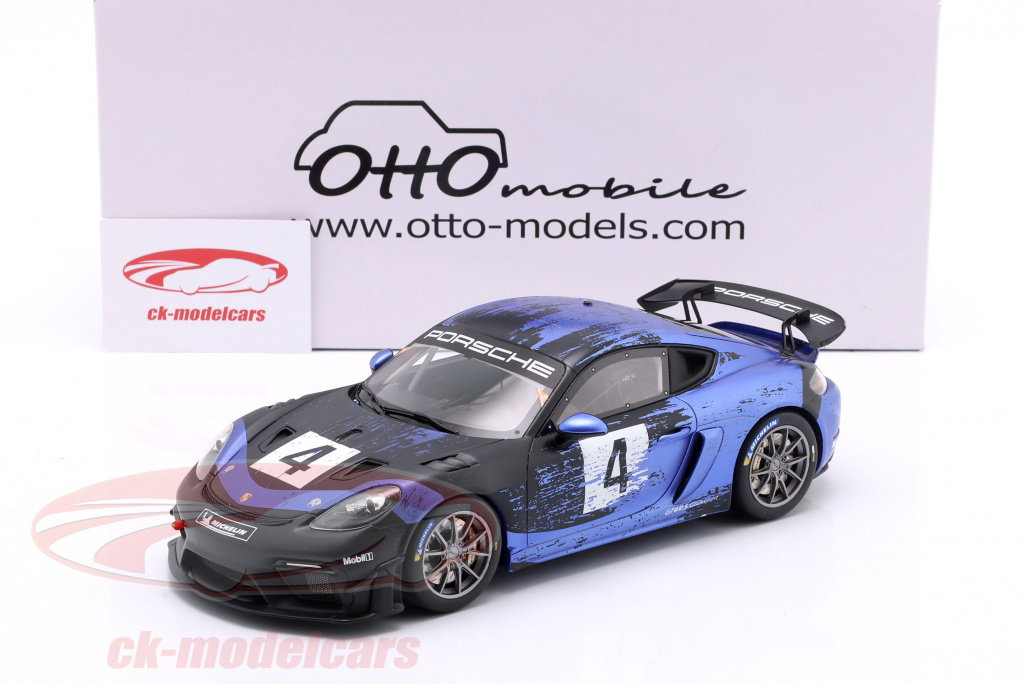 Ottomobile 1:18 Porsche 718 Cayman GT4 RS CS #4 year 2021 blue