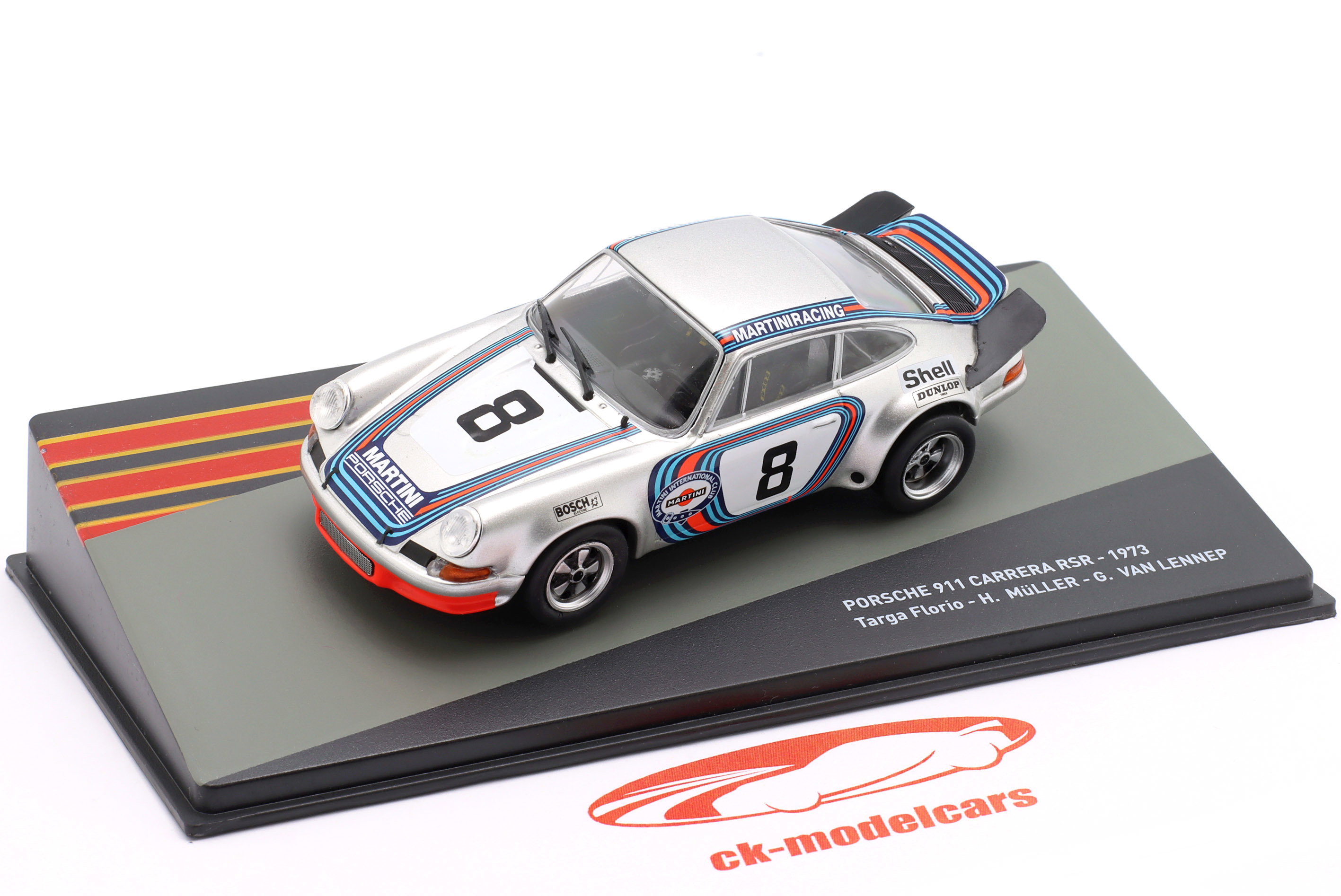 Altaya 1:43 Porsche 911 Carrera RSR #8 победитель Targa Florio