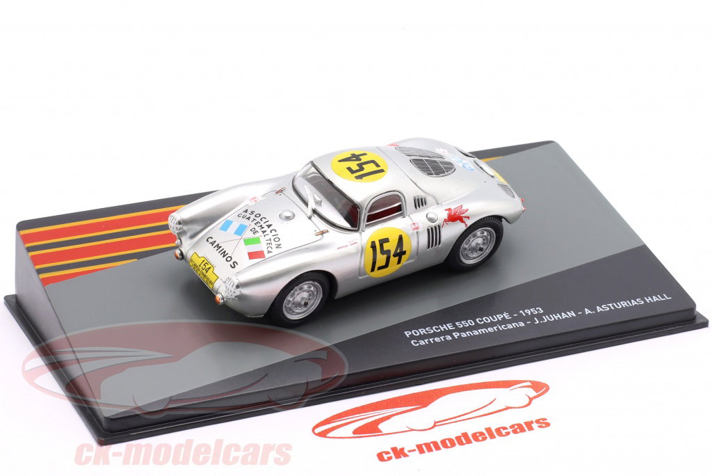 Altaya 1:43 Porsche 550 Coupe #154 Carrera Panamericana 1953 Juhan