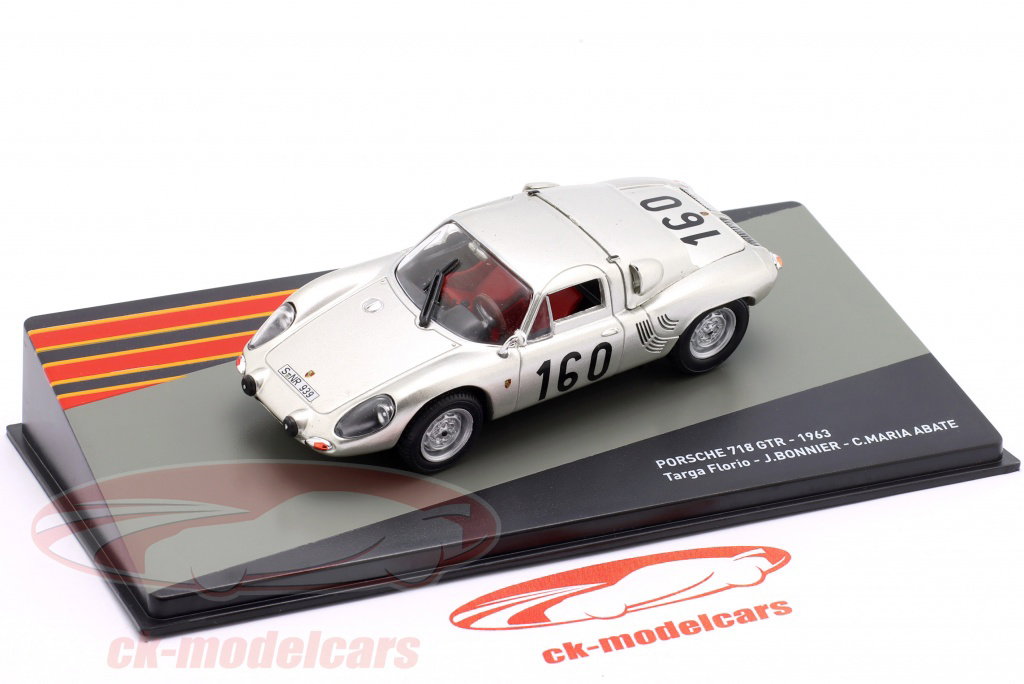 Altaya 1:43 Porsche 718 GTR #160 勝者 Targa Florio 1963 Bonnier
