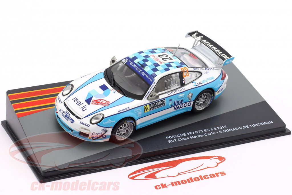 Altaya 1:43 Porsche 997 GT3 RS #23 Rally Monte Carlo 2017 Dumas