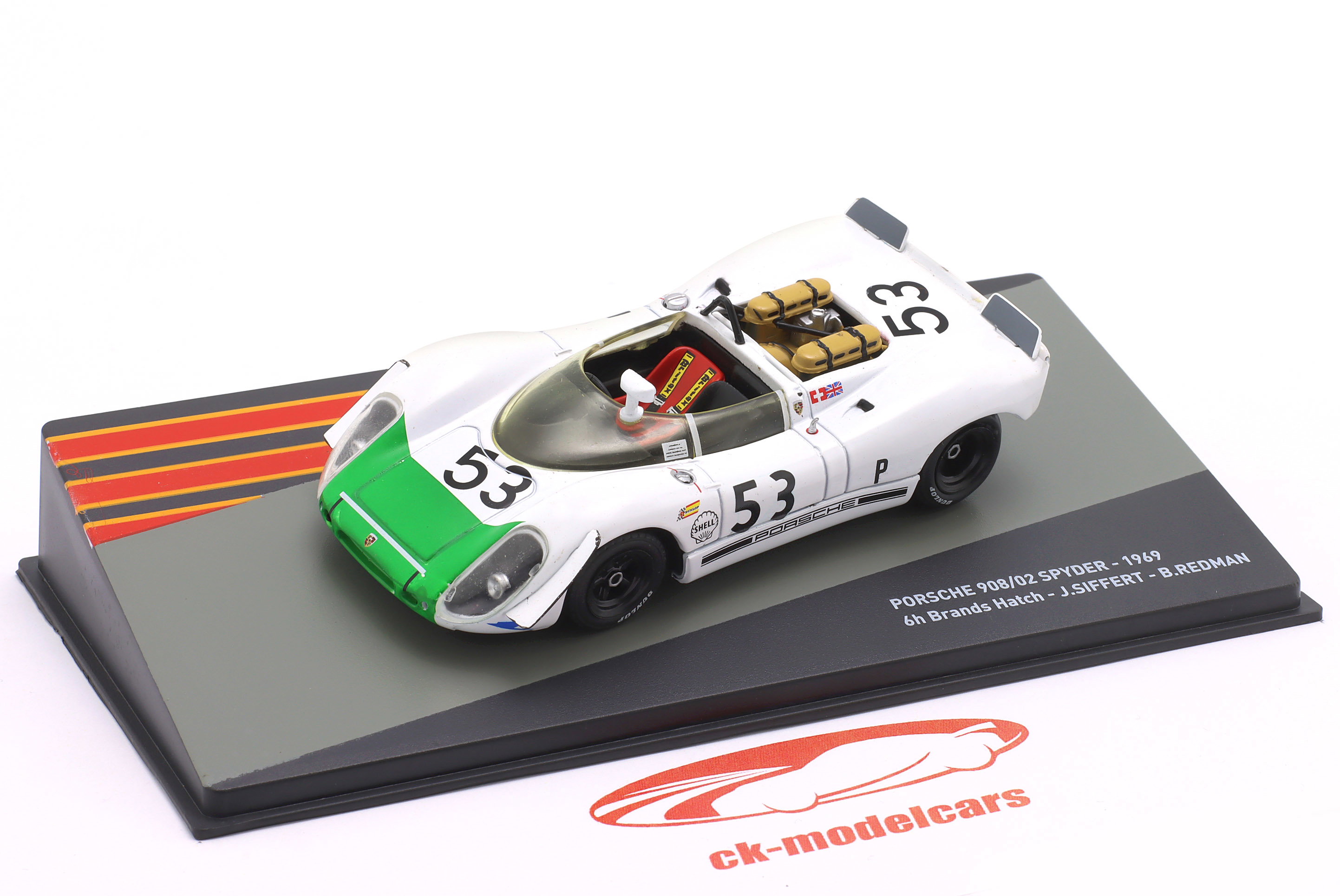 Altaya 1:43 Porsche 908/2 Spyder #53 Winner 6h Brands Hatch 1969