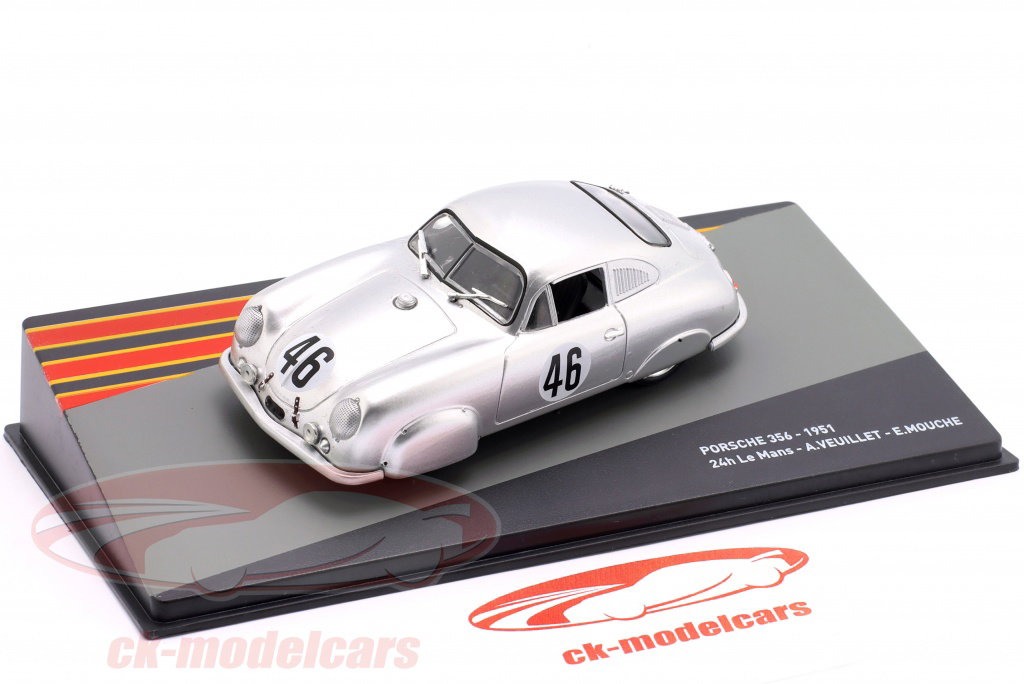 Altaya 1:43 Porsche 356 #46 24h LeMans 1951 Veuillet, Mouche