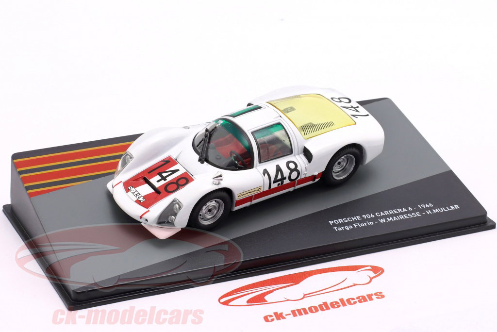Altaya 1:43 Porsche 906 Carrera 6 #148 Winner Targa Florio 1966