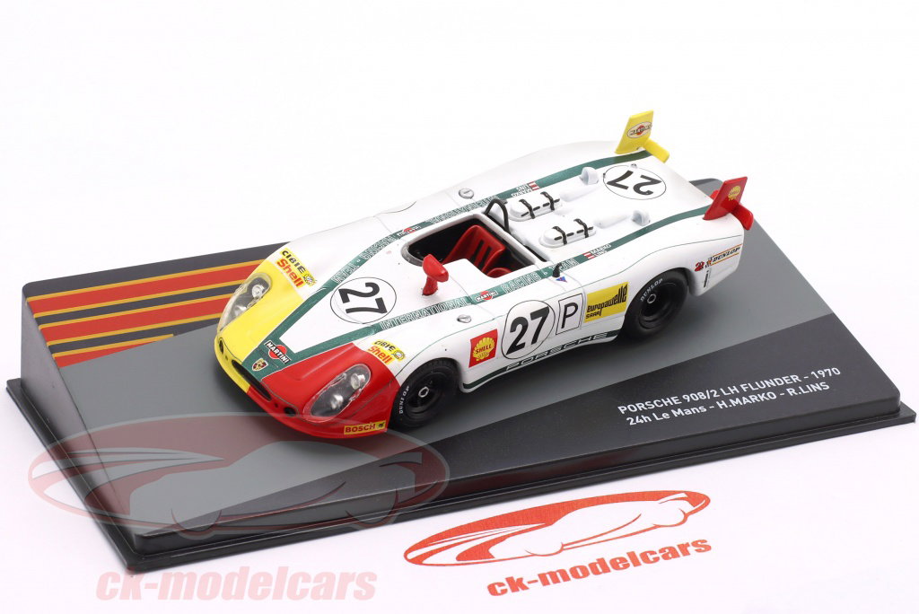 Altaya 1:43 Porsche 908/2 #27 3rd 24h LeMans 1970 Lins, Marko